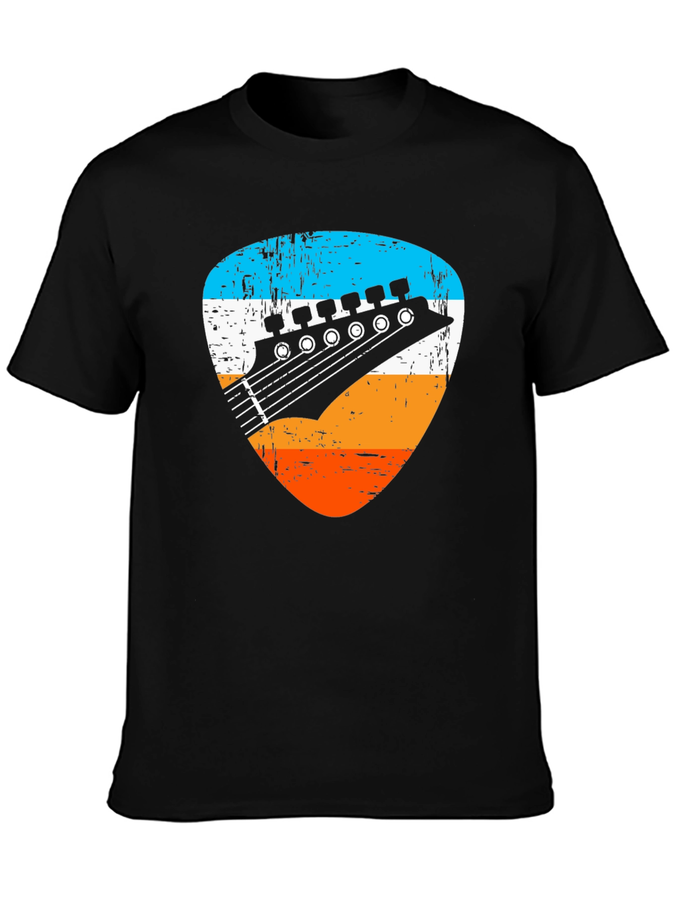 Retro Guitar Pick Graphic Tee - Musician T-Shirt
