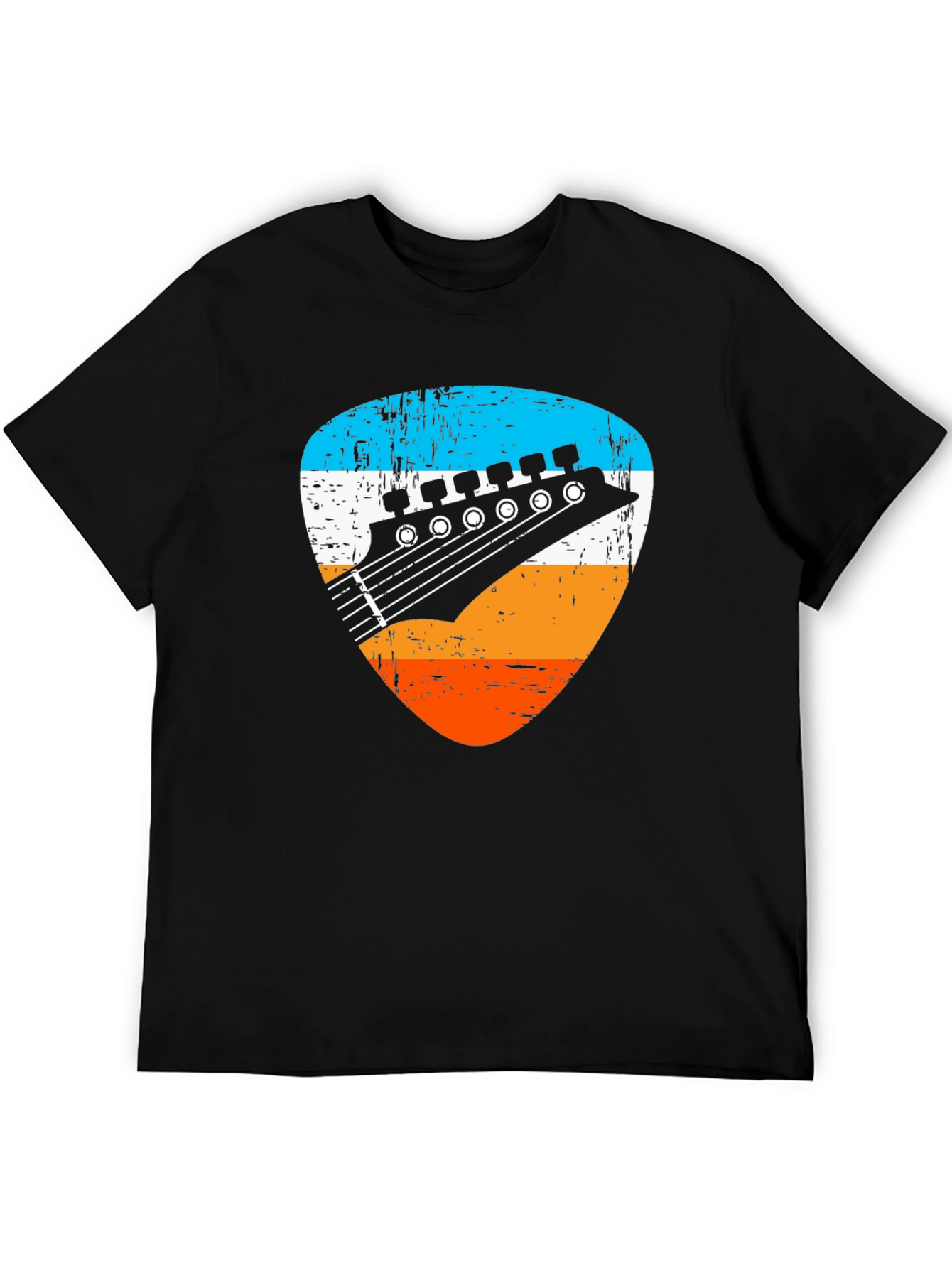 Retro Guitar Pick Graphic Tee - Musician T-Shirt