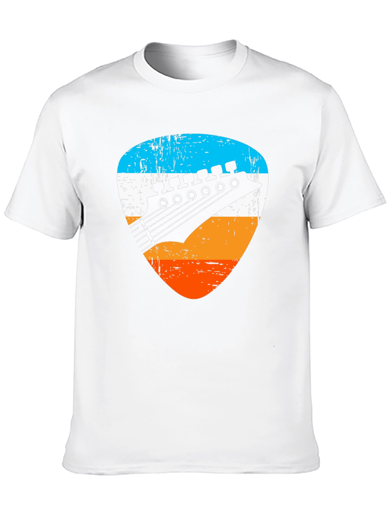 Retro Guitar Pick Graphic Tee - Musician T-Shirt