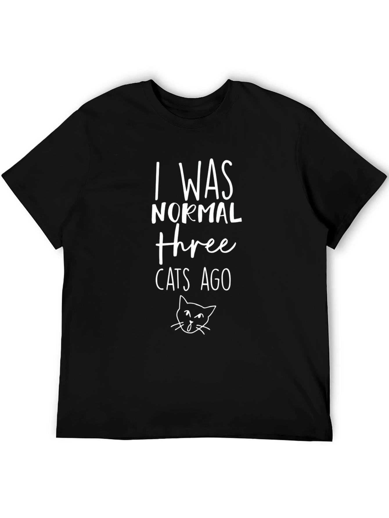 Funny Three Cats Ago Graphic Tee