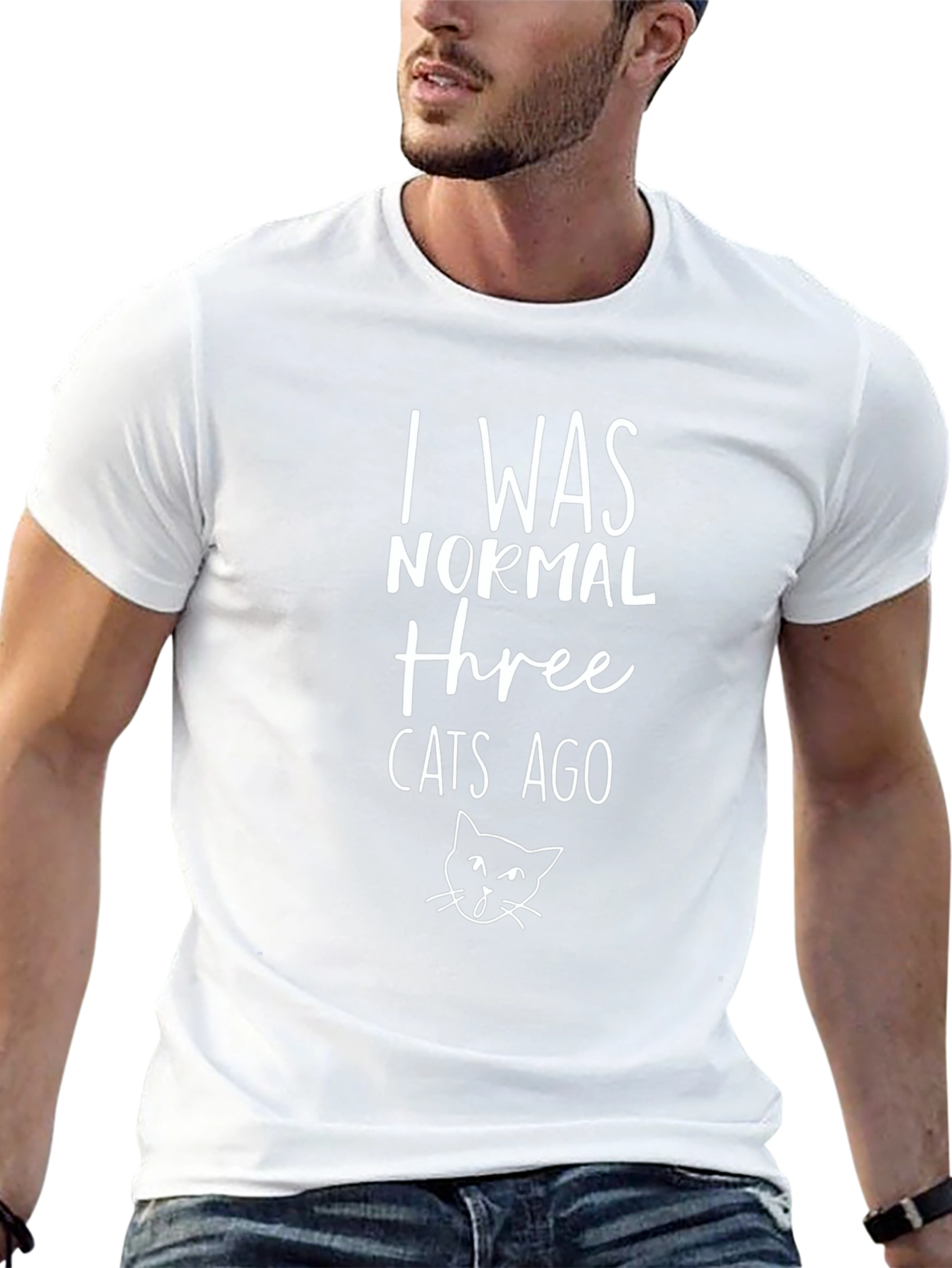 Funny Three Cats Ago Graphic Tee