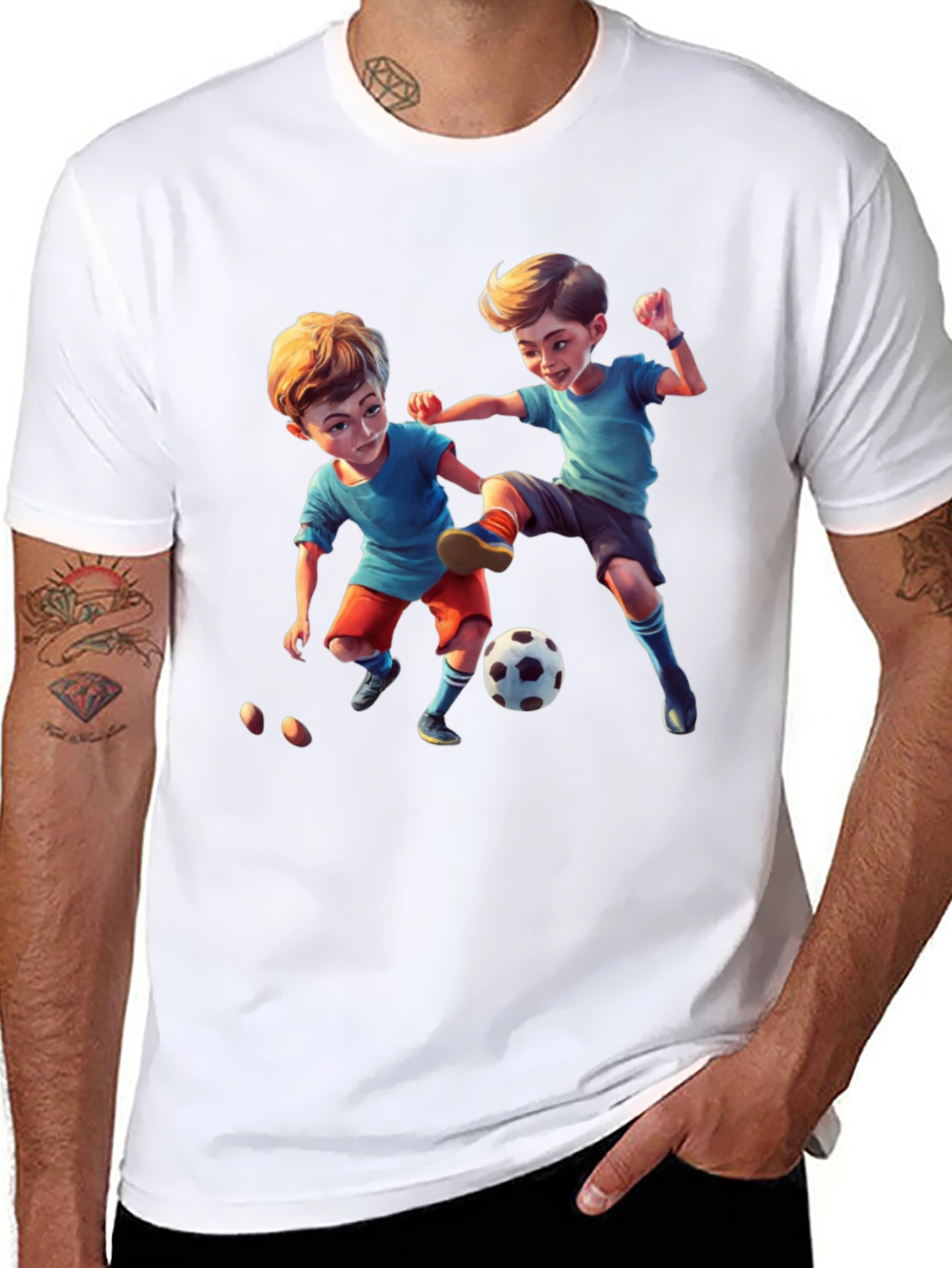 Boys Soccer Graphic T-Shirt - Playtime Fun!
