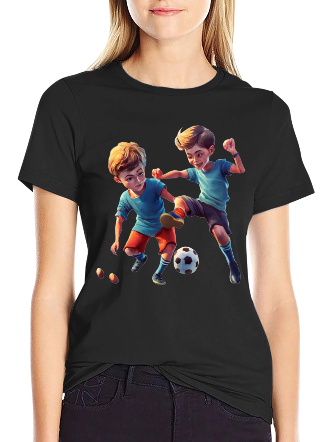 Boys Soccer Graphic T-Shirt - Playtime Fun!