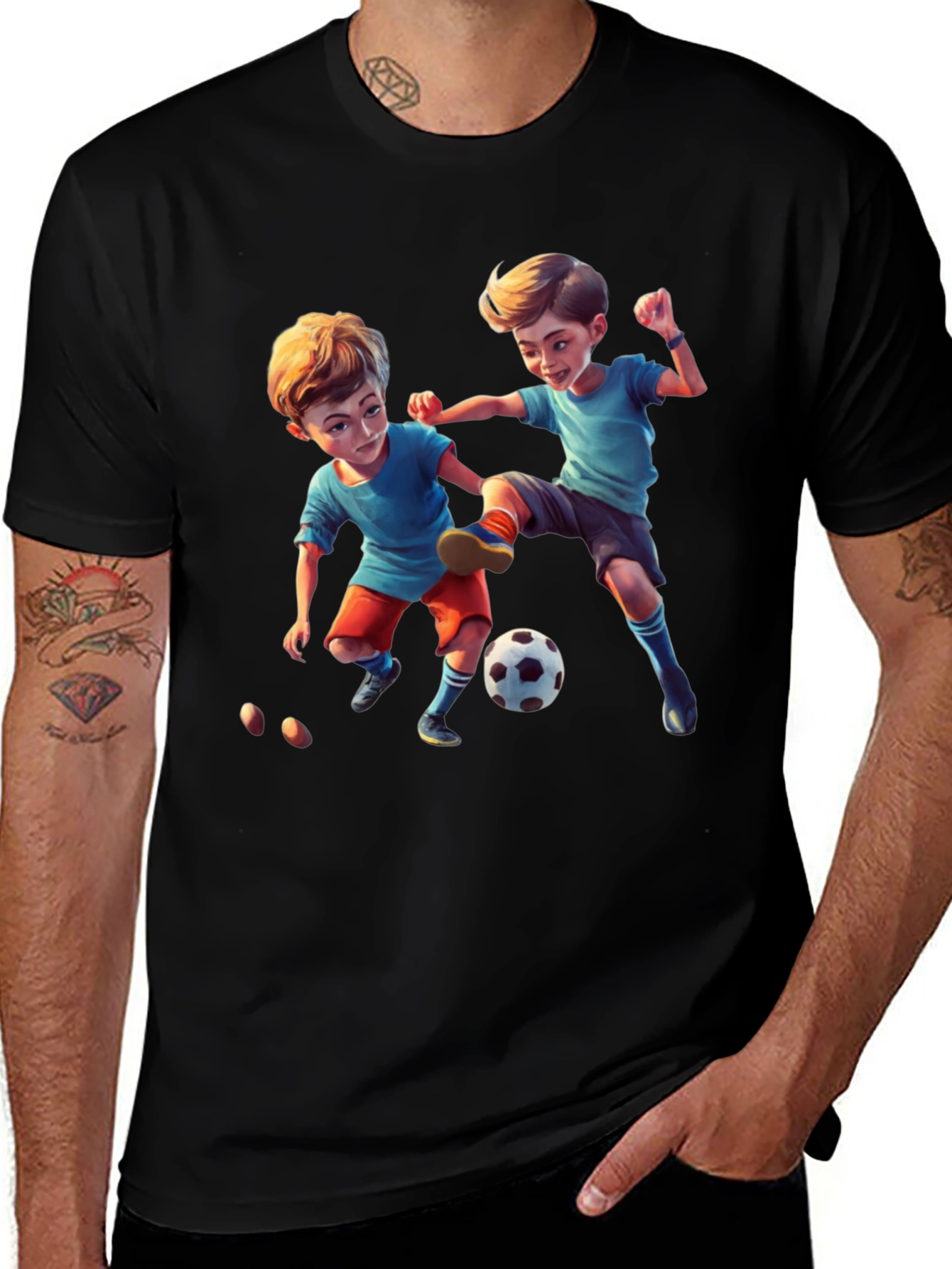 Boys Soccer Graphic T-Shirt - Playtime Fun!