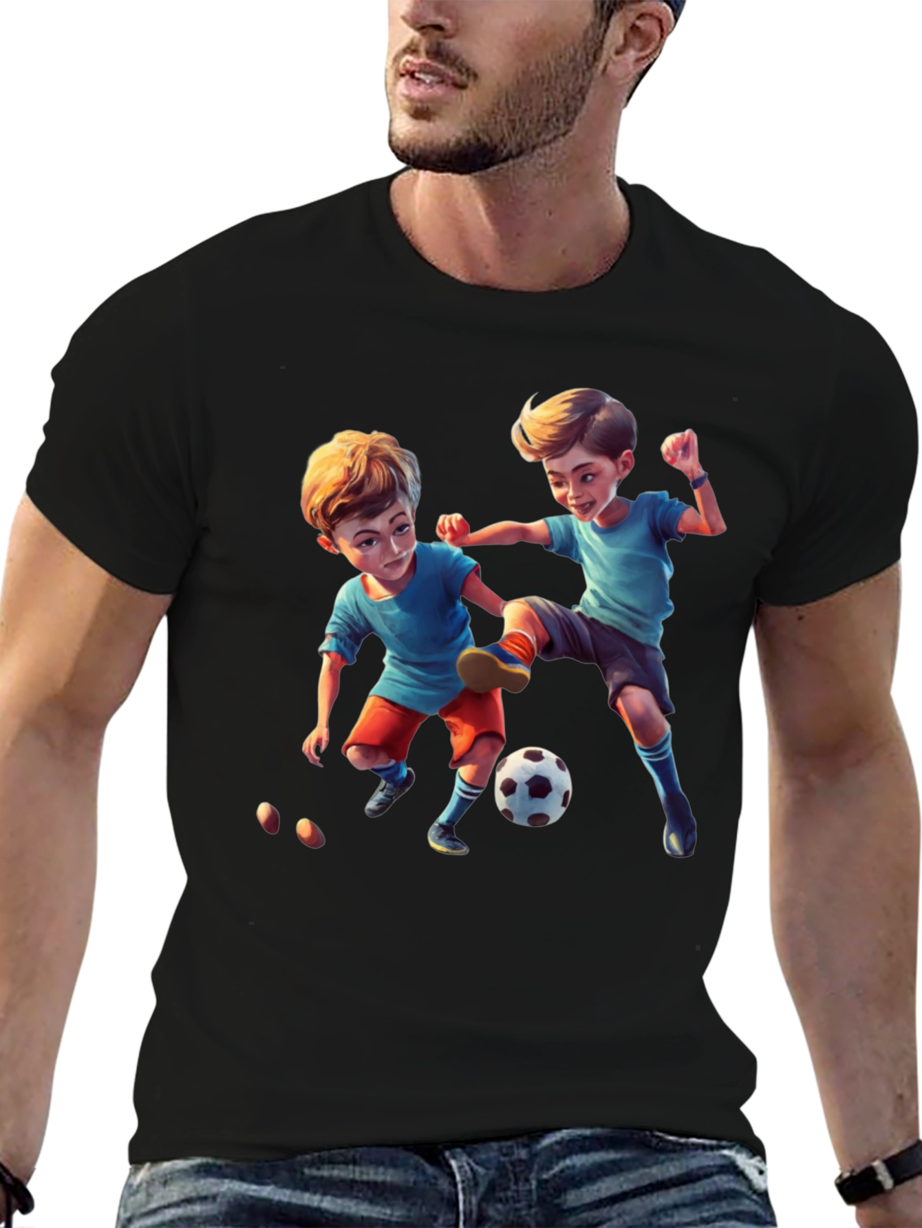 Boys Soccer Graphic T-Shirt - Playtime Fun!