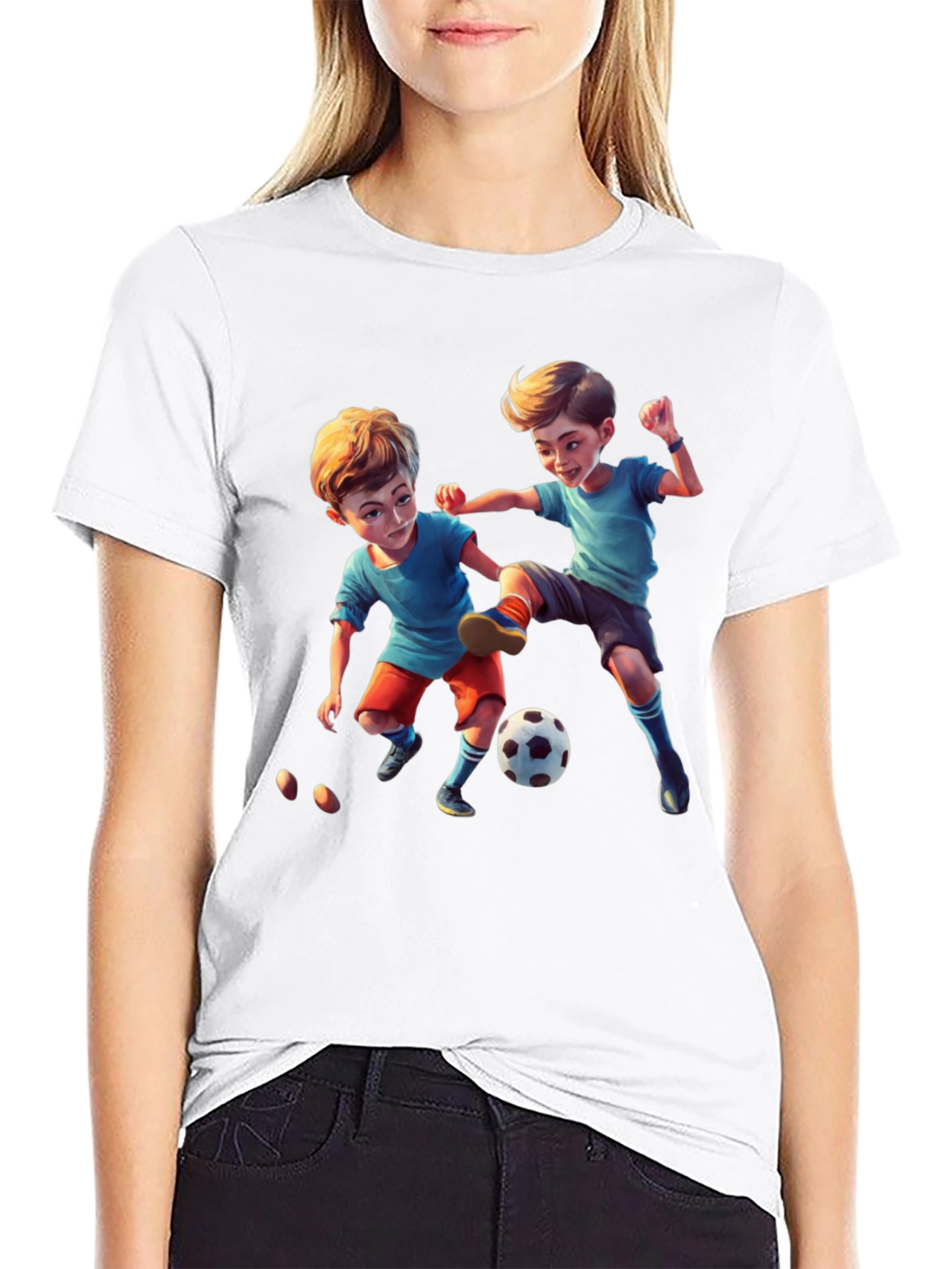 Boys Soccer Graphic T-Shirt - Playtime Fun!