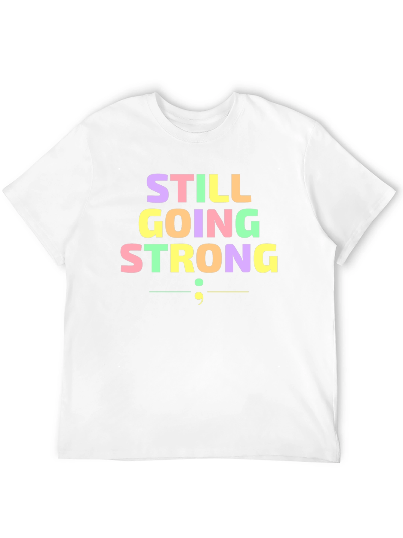Still Going Strong Semicolon T-Shirt - Black