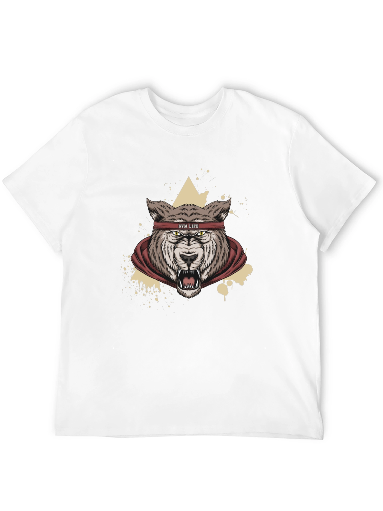 Gym Life Wolf Graphic Tee - Black