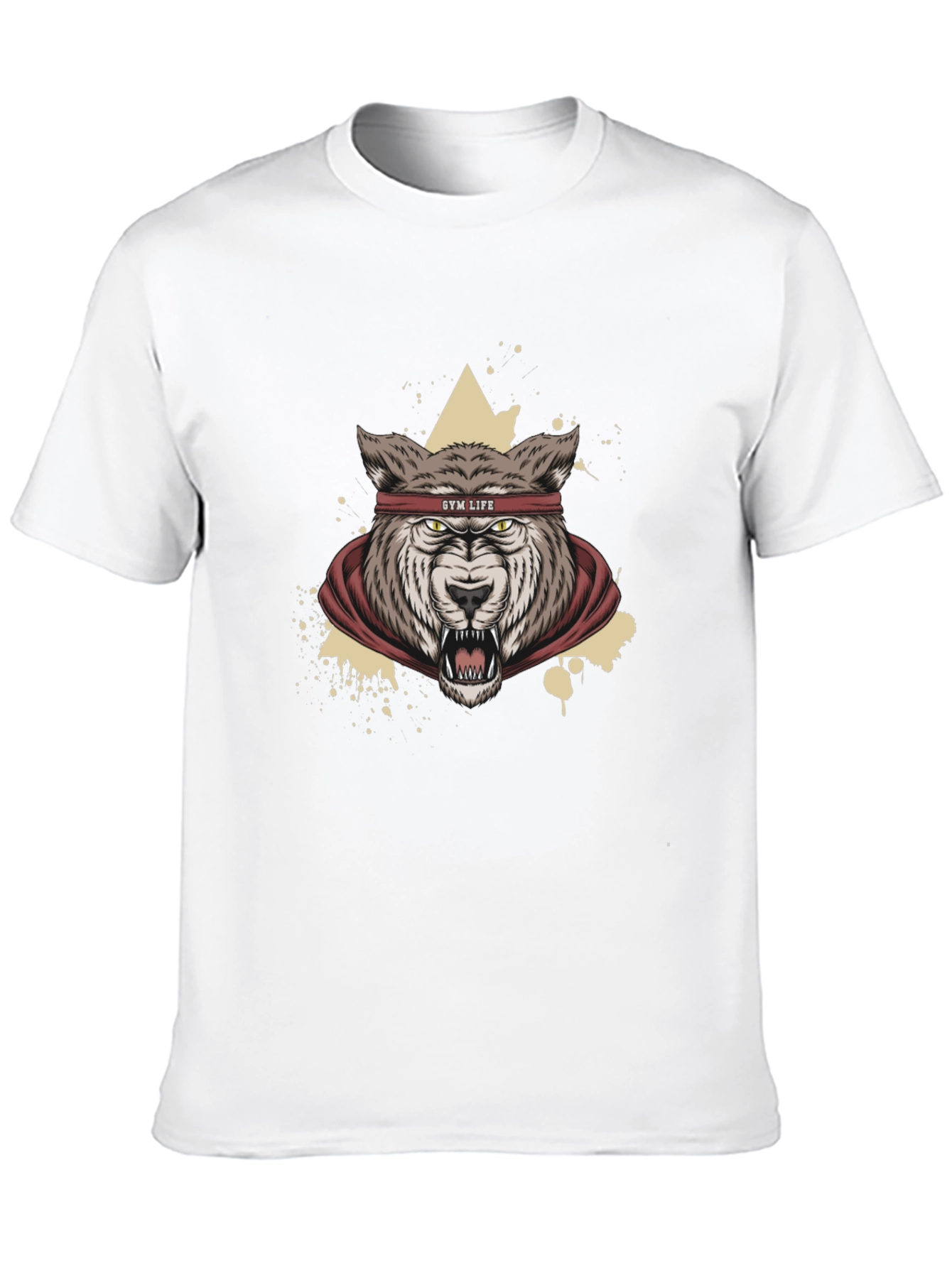 Gym Life Wolf Graphic Tee - Black