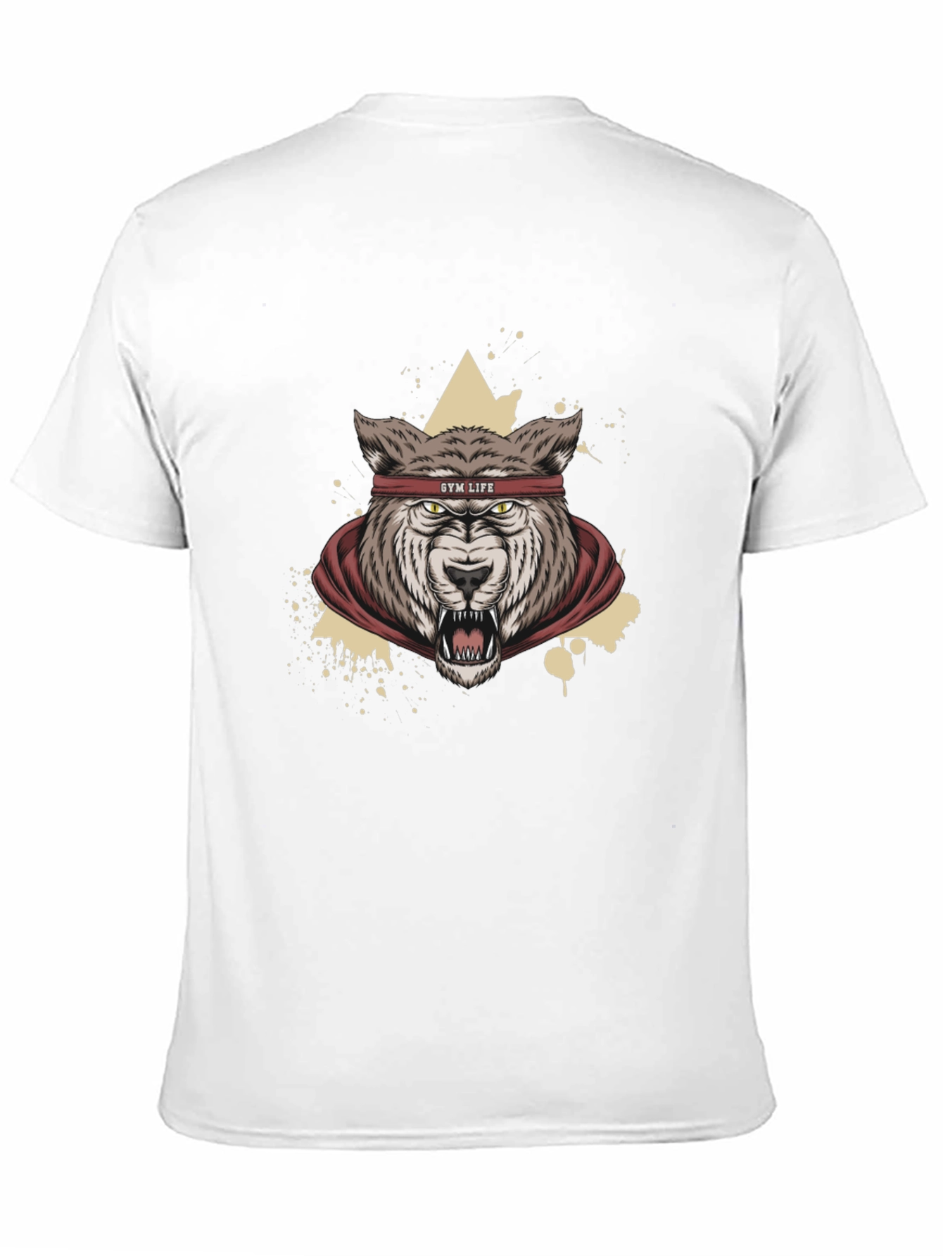 Gym Life Wolf Graphic Tee - Black