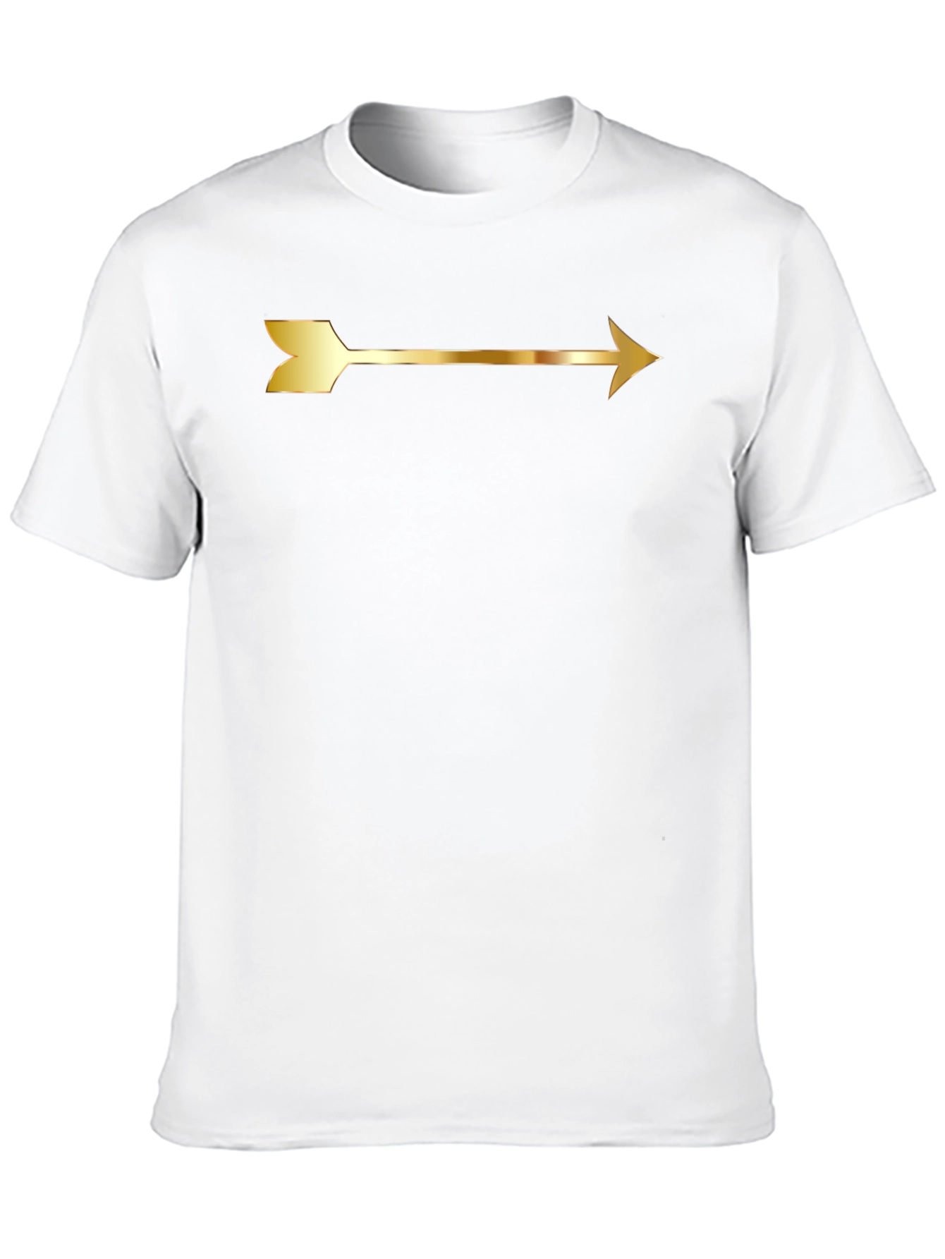 Gold Arrow Graphic Tee - Black Unisex T-Shirt