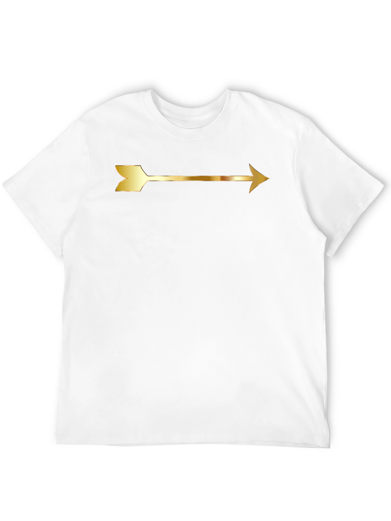 Gold Arrow Graphic Tee - Black Unisex T-Shirt