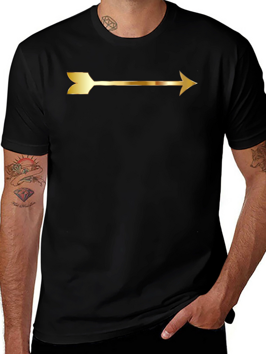 Gold Arrow Graphic Tee - Black Unisex T-Shirt