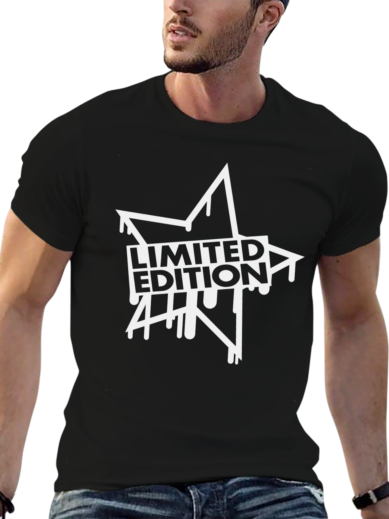 Limited Edition Star Graphic Black T-Shirt