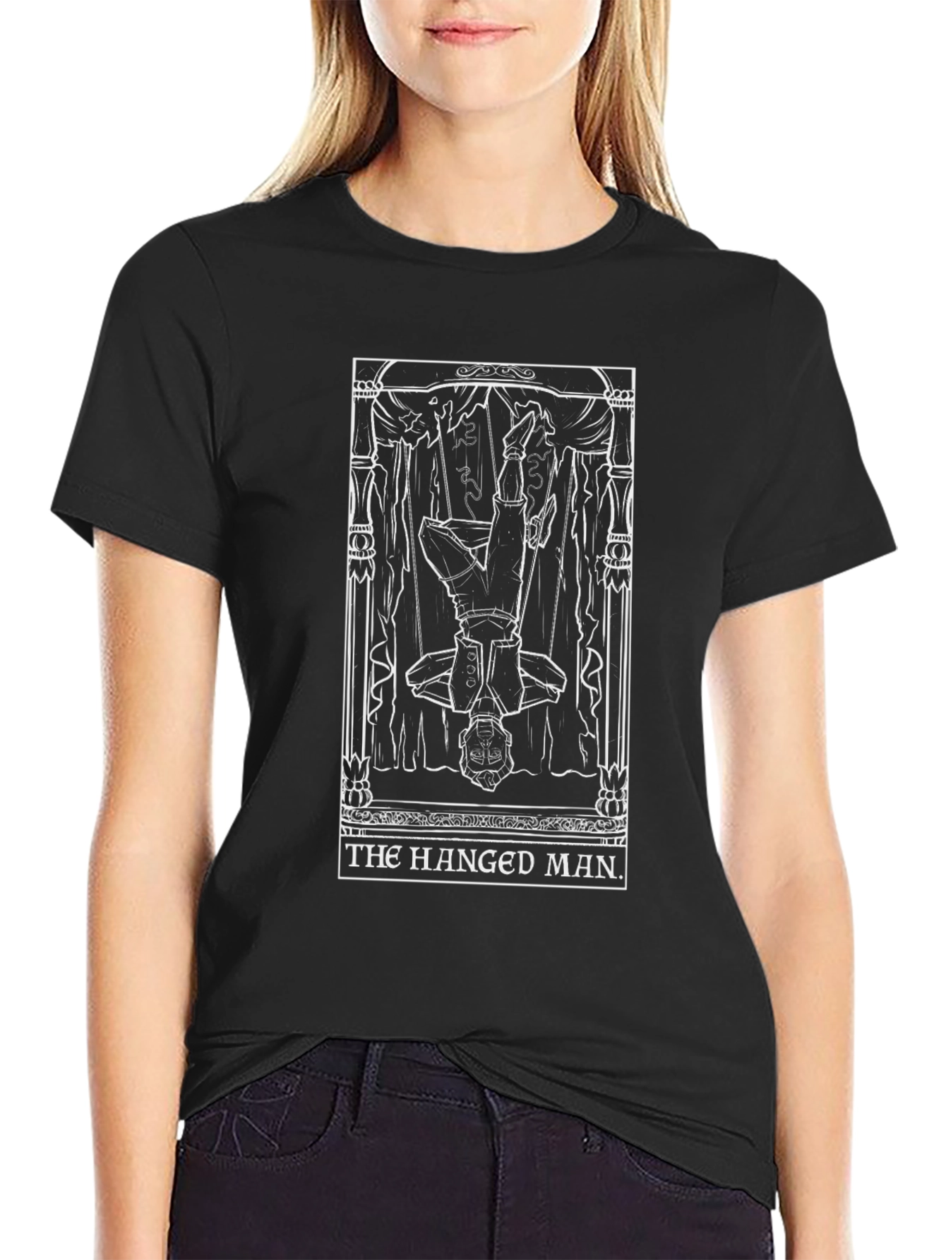 Hanged Man Tarot Card T-Shirt - Unique Graphic Tee