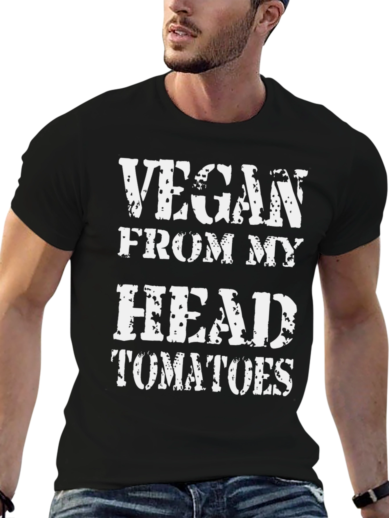 Vegan From My Head Tomatoes Graphic T-Shirt