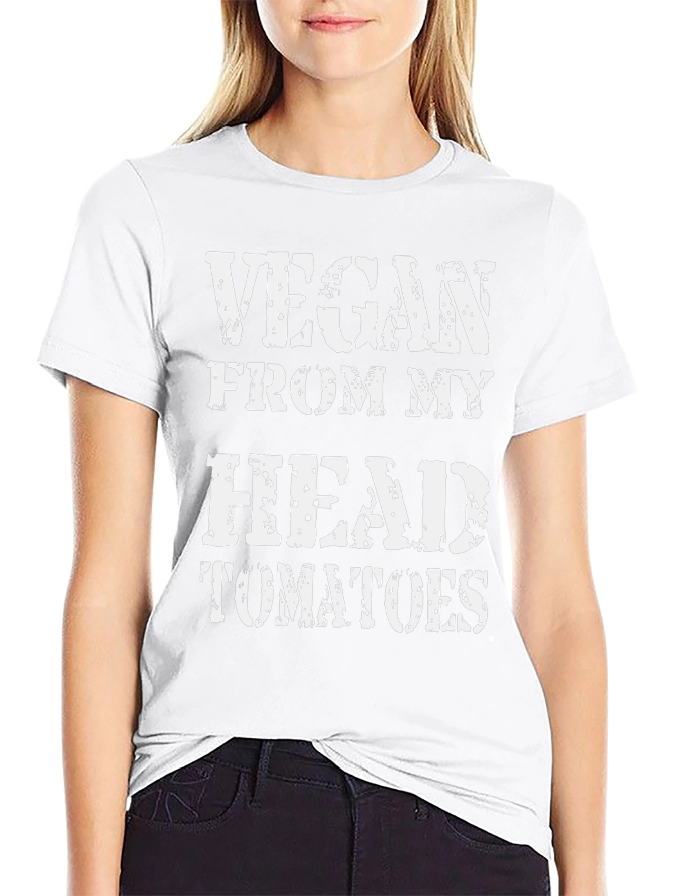 Vegan From My Head Tomatoes Graphic T-Shirt