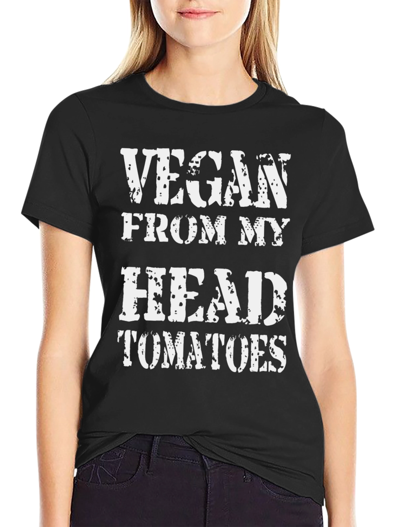 Vegan From My Head Tomatoes Graphic T-Shirt