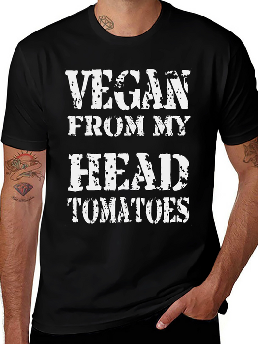 Vegan From My Head Tomatoes Graphic T-Shirt