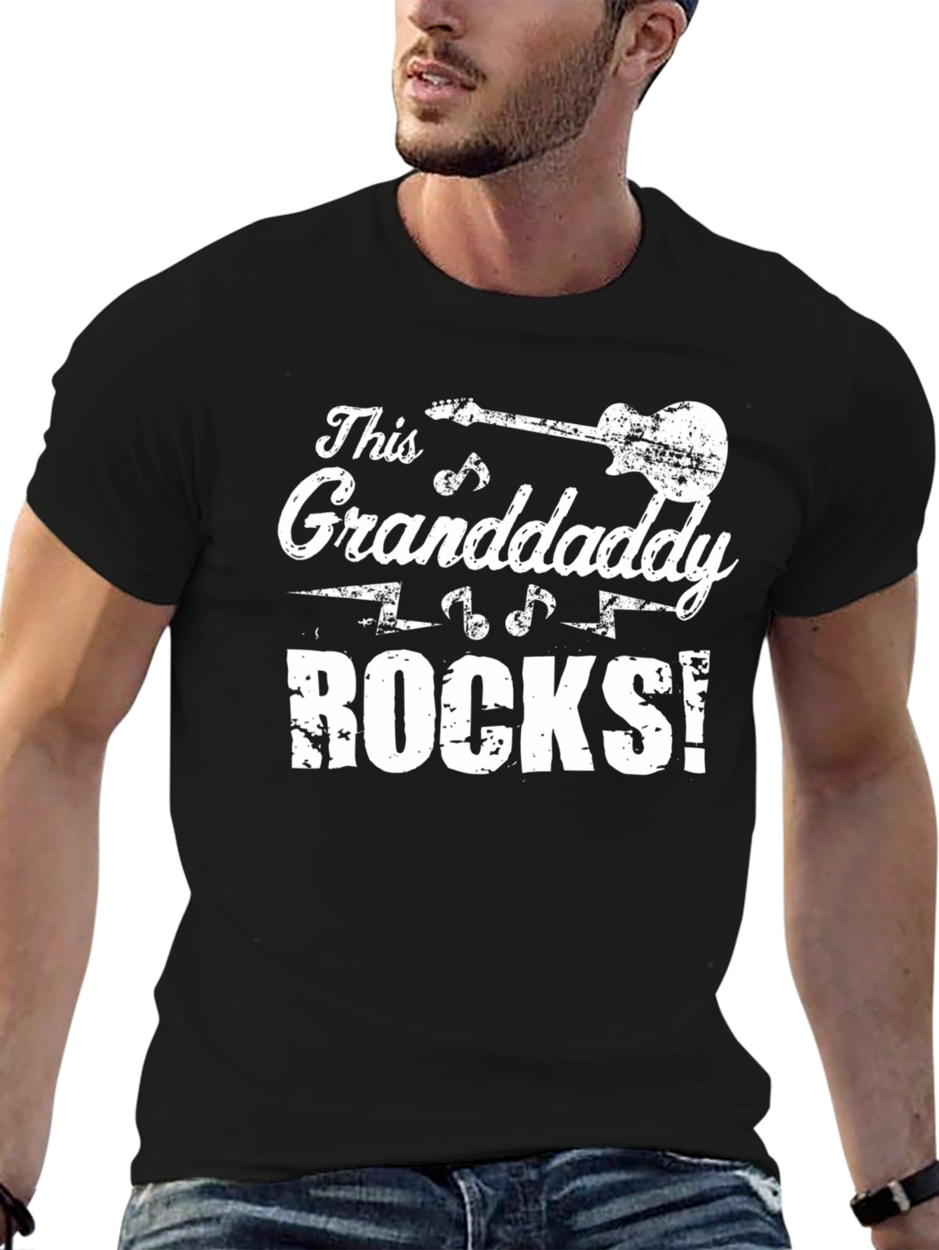 Granddaddy Rocks T-Shirt - Guitar Music Lover Gift