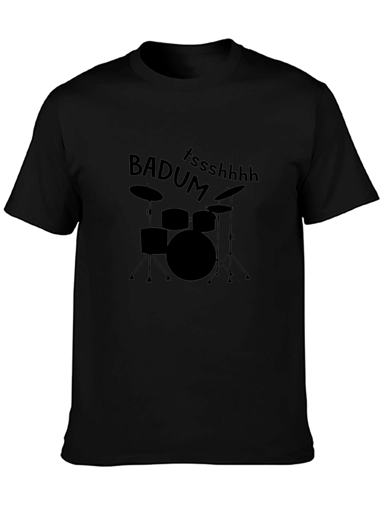 Drum Set Pun T-Shirt - Badum Tssshhhh