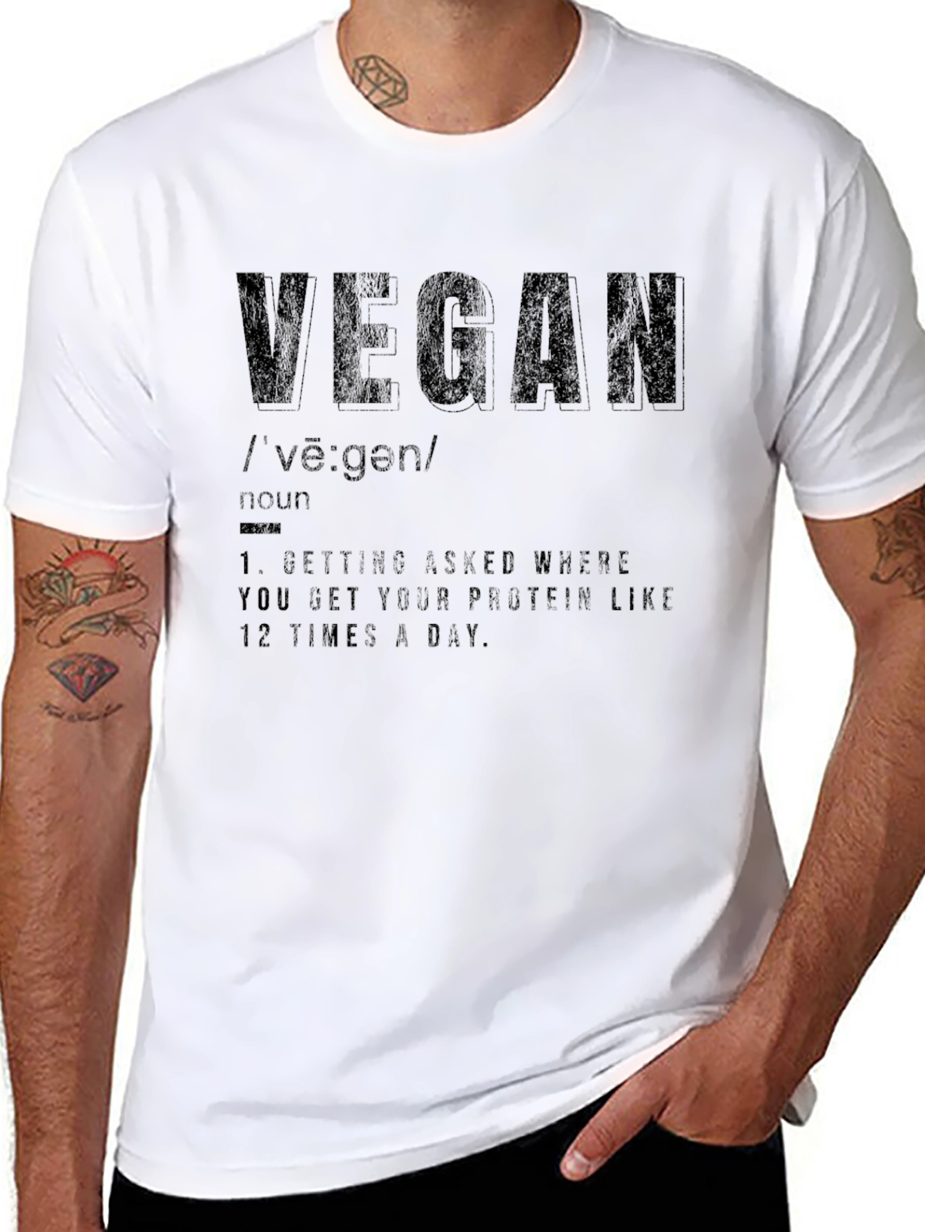 Vegan Definition T-Shirt - Protein Question Answered