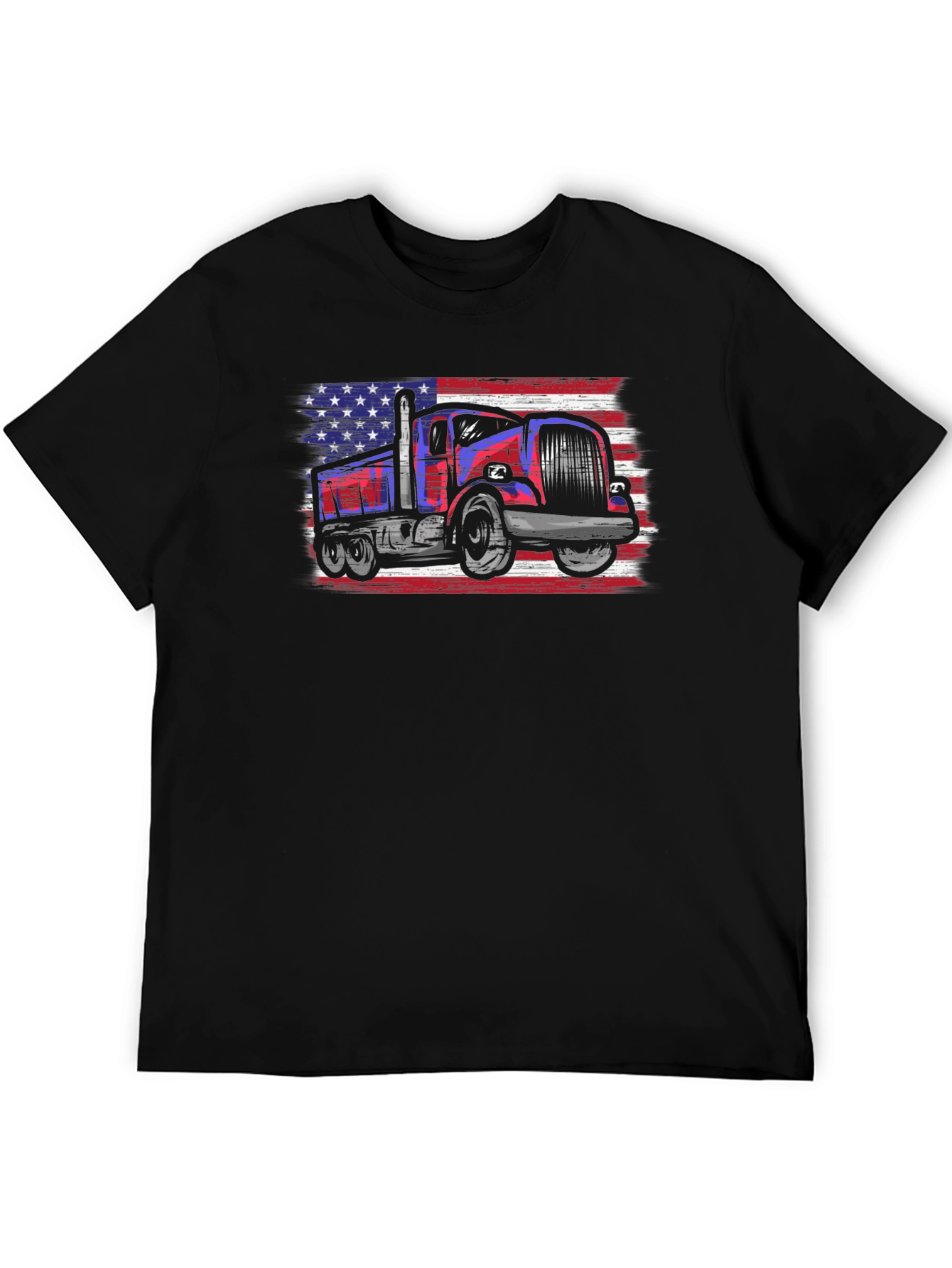 USA Truck Patriotic Graphic T-Shirt