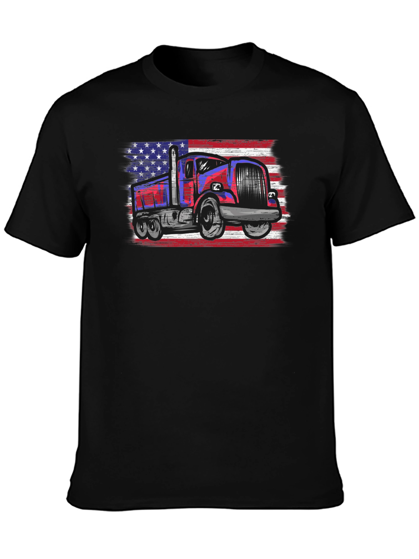 USA Truck Patriotic Graphic T-Shirt