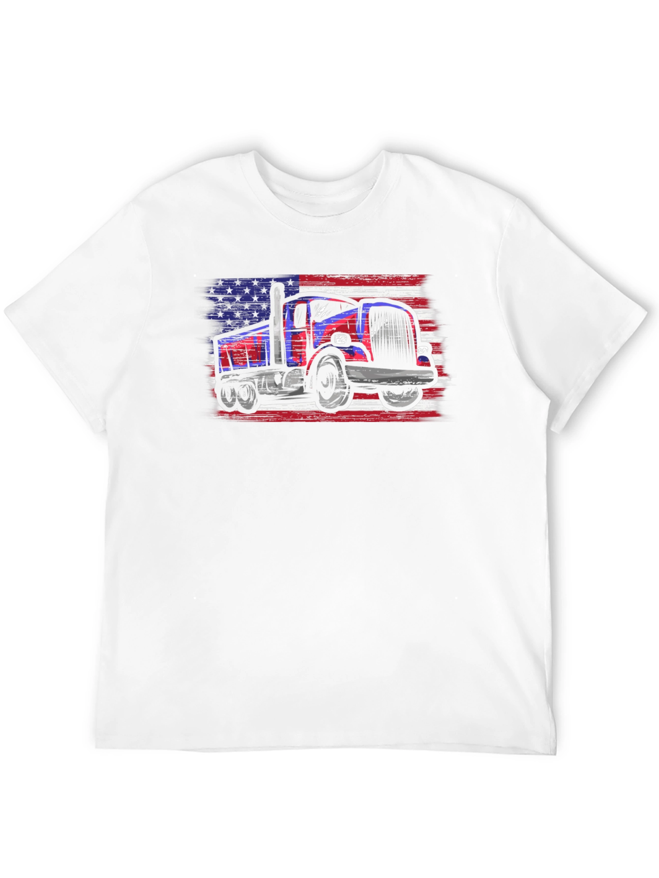 USA Truck Patriotic Graphic T-Shirt