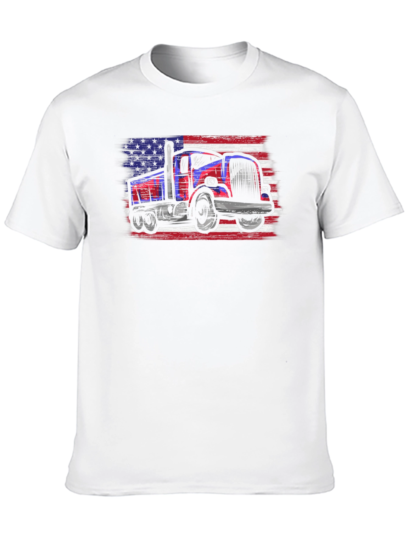 USA Truck Patriotic Graphic T-Shirt