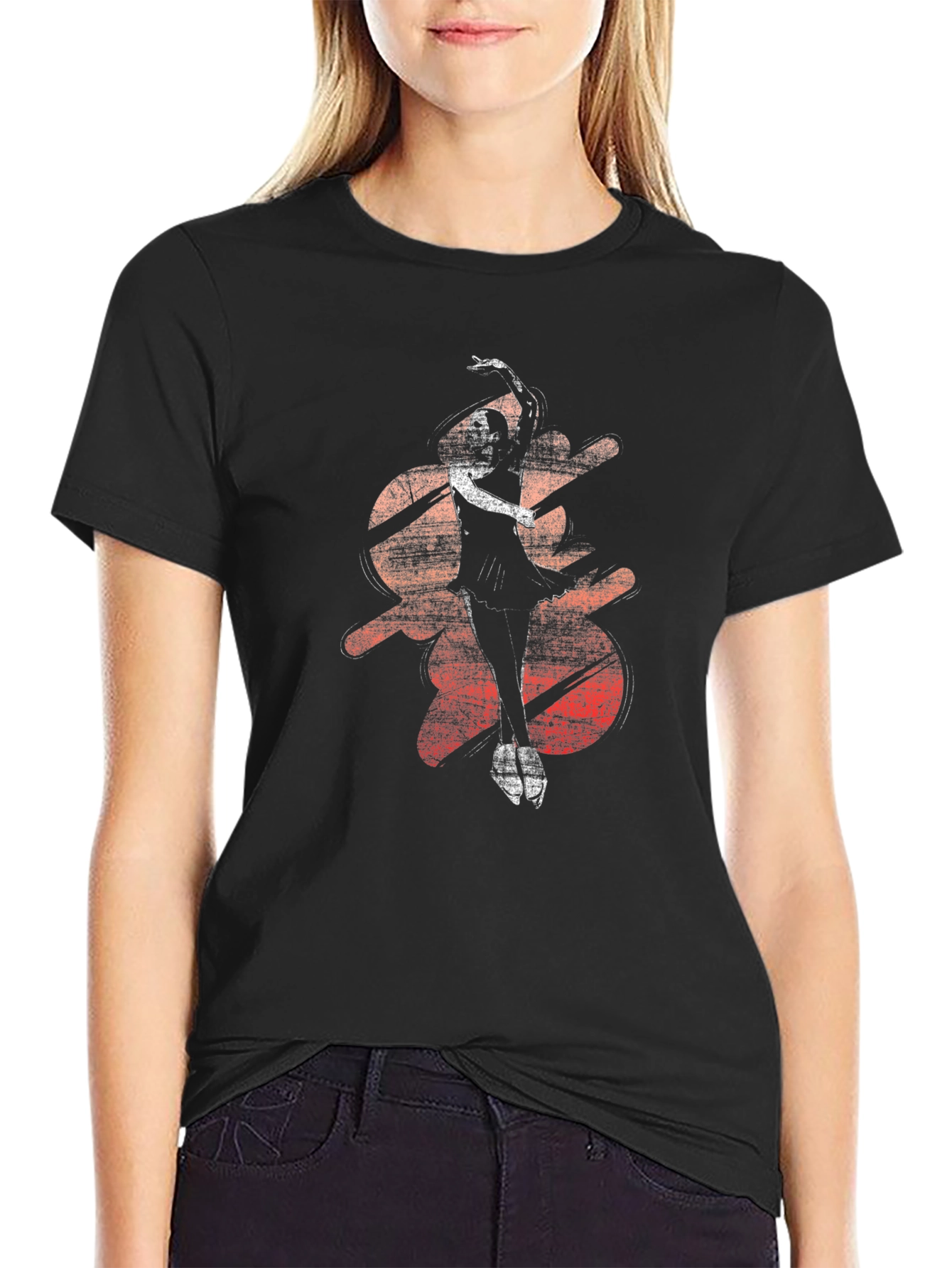 Ballet Dancer Graphic Tee - Stylish Black T-Shirt