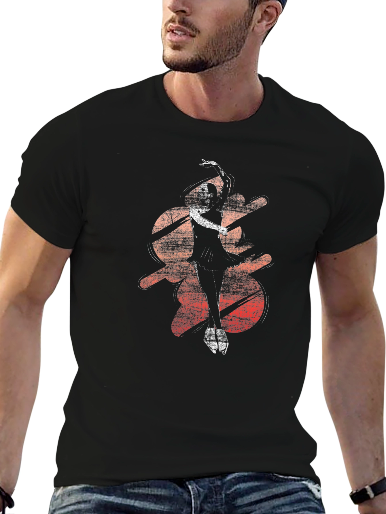 Ballet Dancer Graphic Tee - Stylish Black T-Shirt