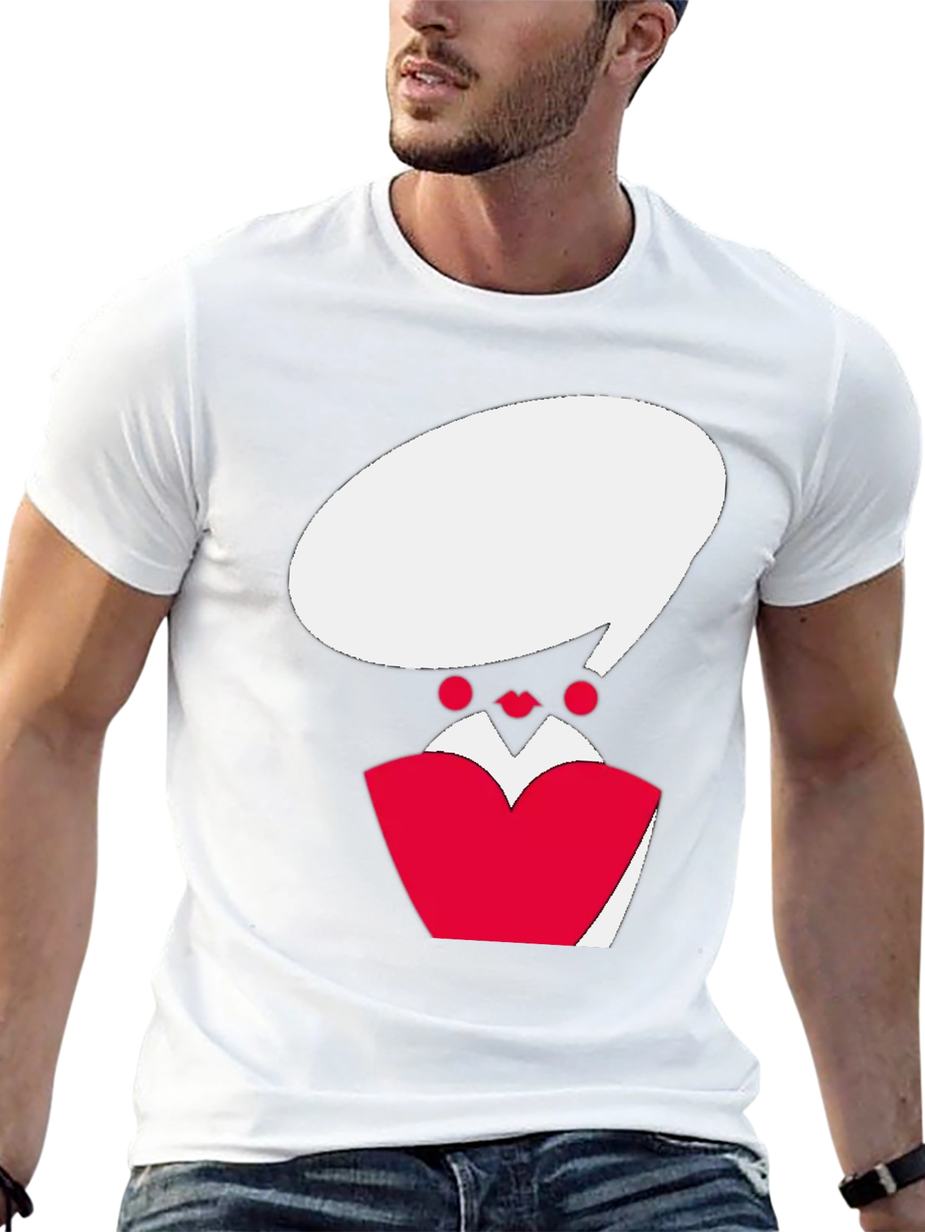 Queen of Hearts Graphic Tee - Black Cotton T-Shirt