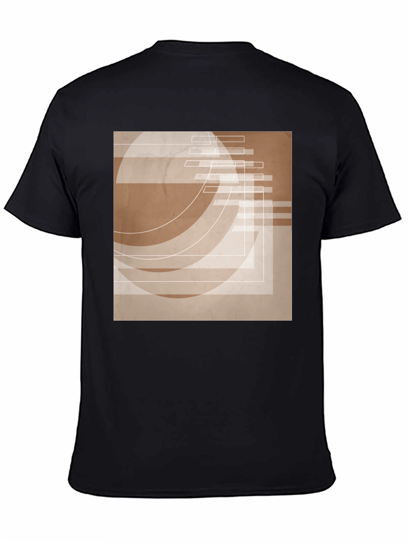 Abstract Graphic Print Tee - Modern Design