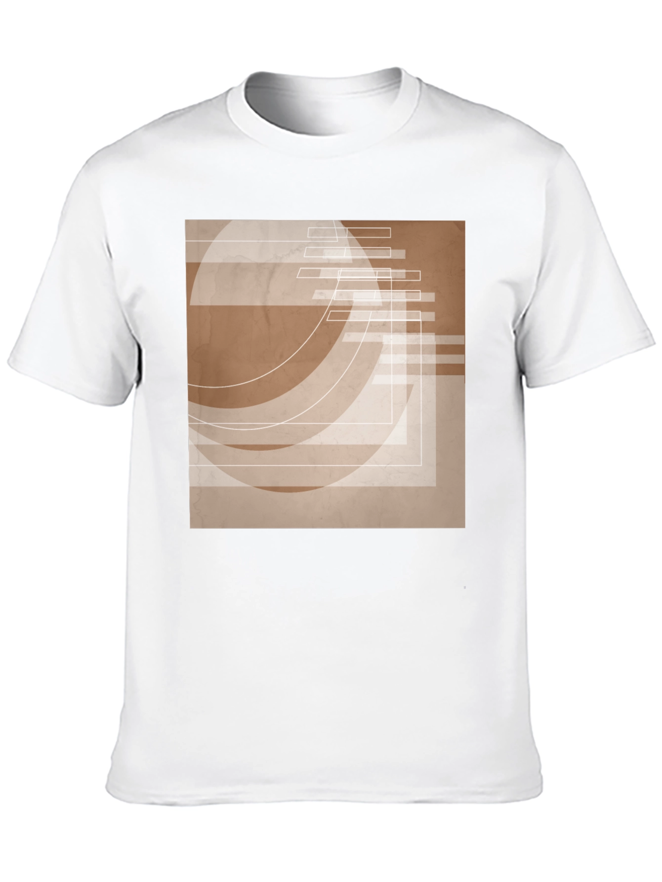 Abstract Graphic Print Tee - Modern Design