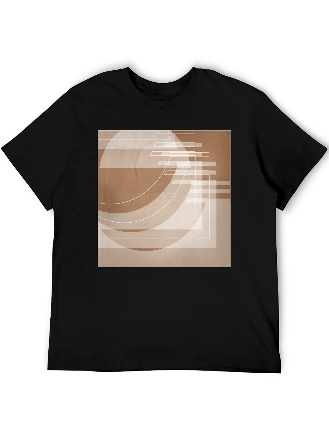 Abstract Graphic Print Tee - Modern Design