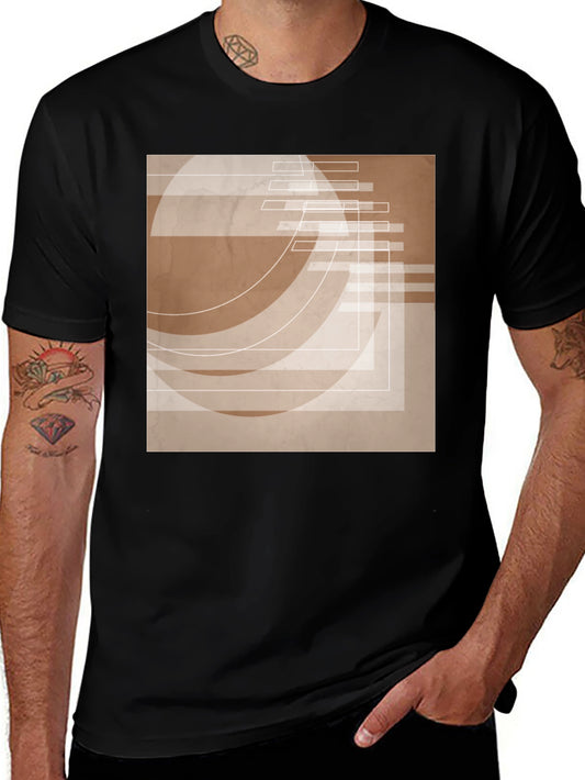 Abstract Graphic Print Tee - Modern Design
