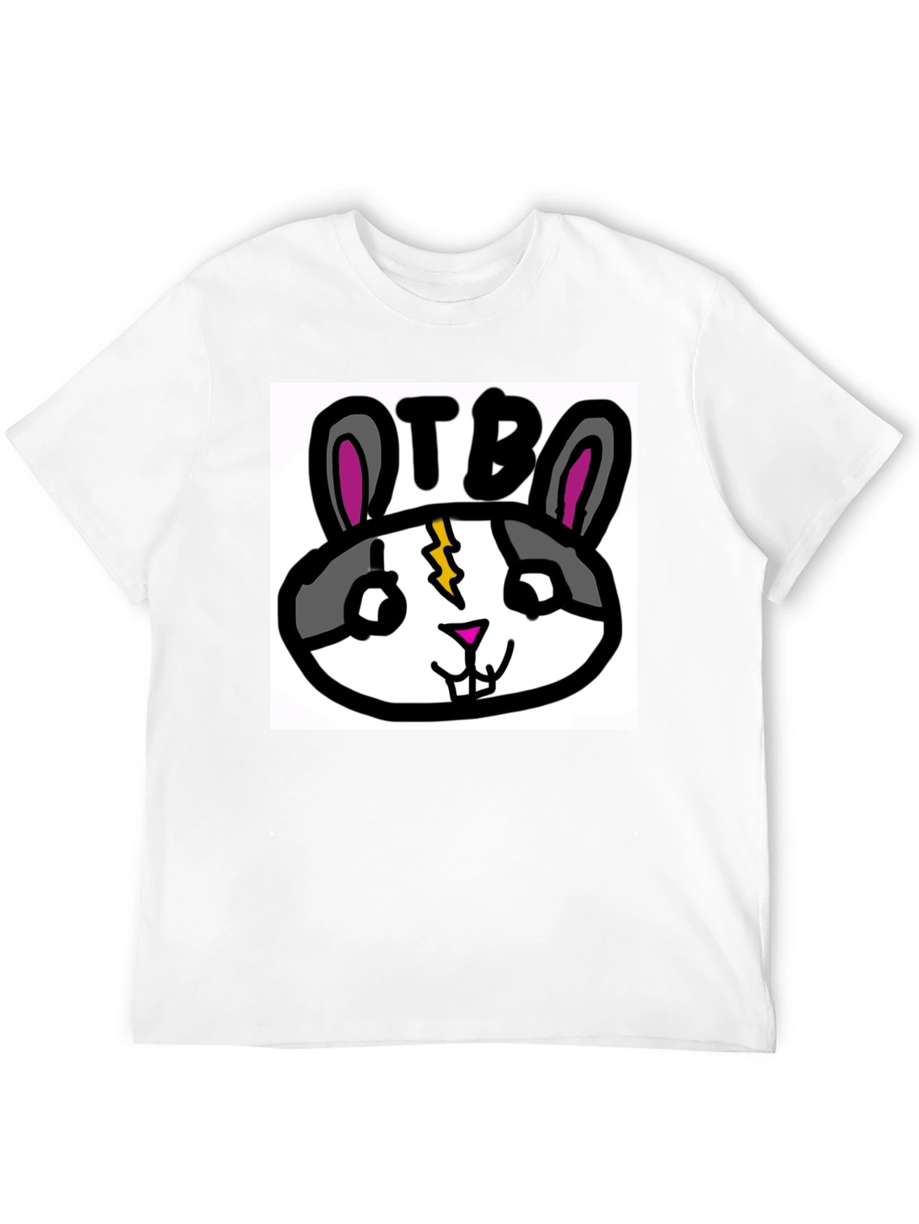 OTB Rabbit Graphic T-Shirt - Black