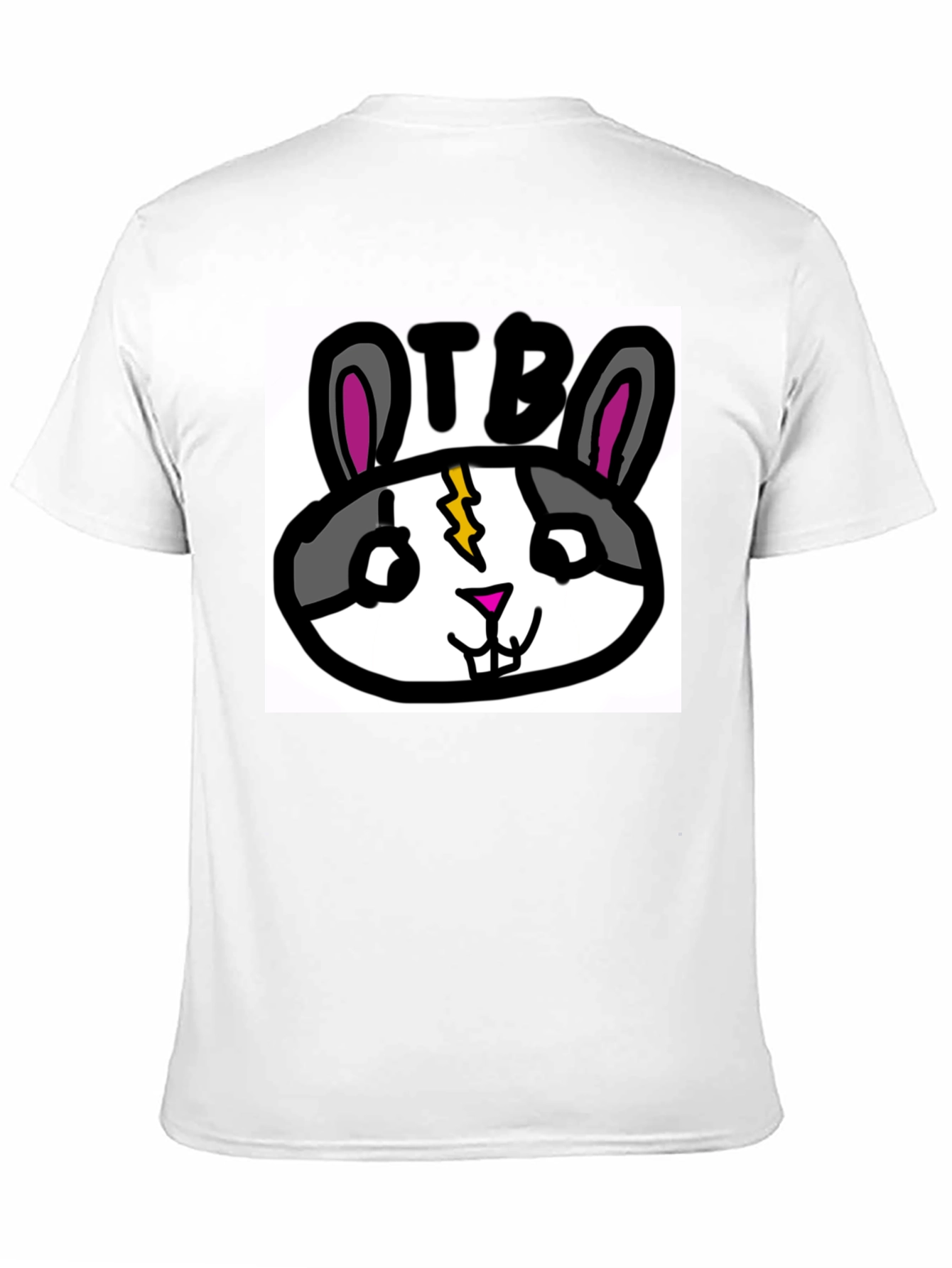 OTB Rabbit Graphic T-Shirt - Black