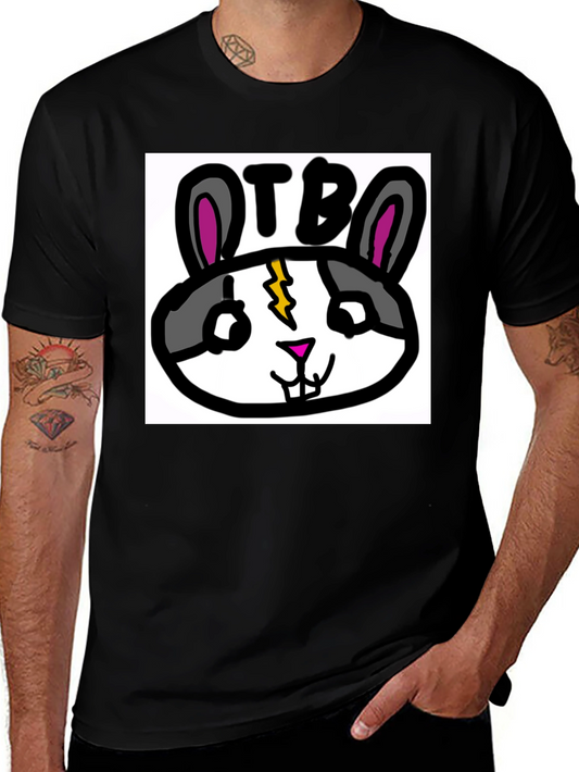 OTB Rabbit Graphic T-Shirt - Black