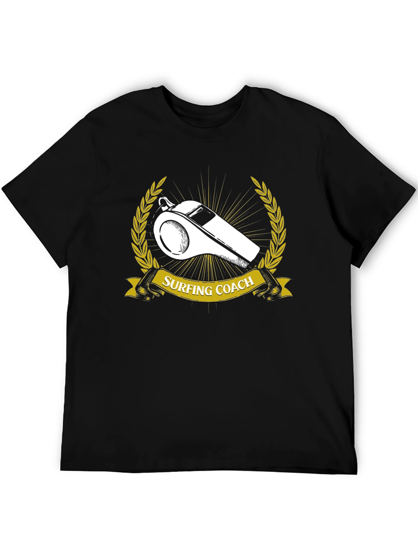 Surfing Coach T-Shirt - Whistle Design