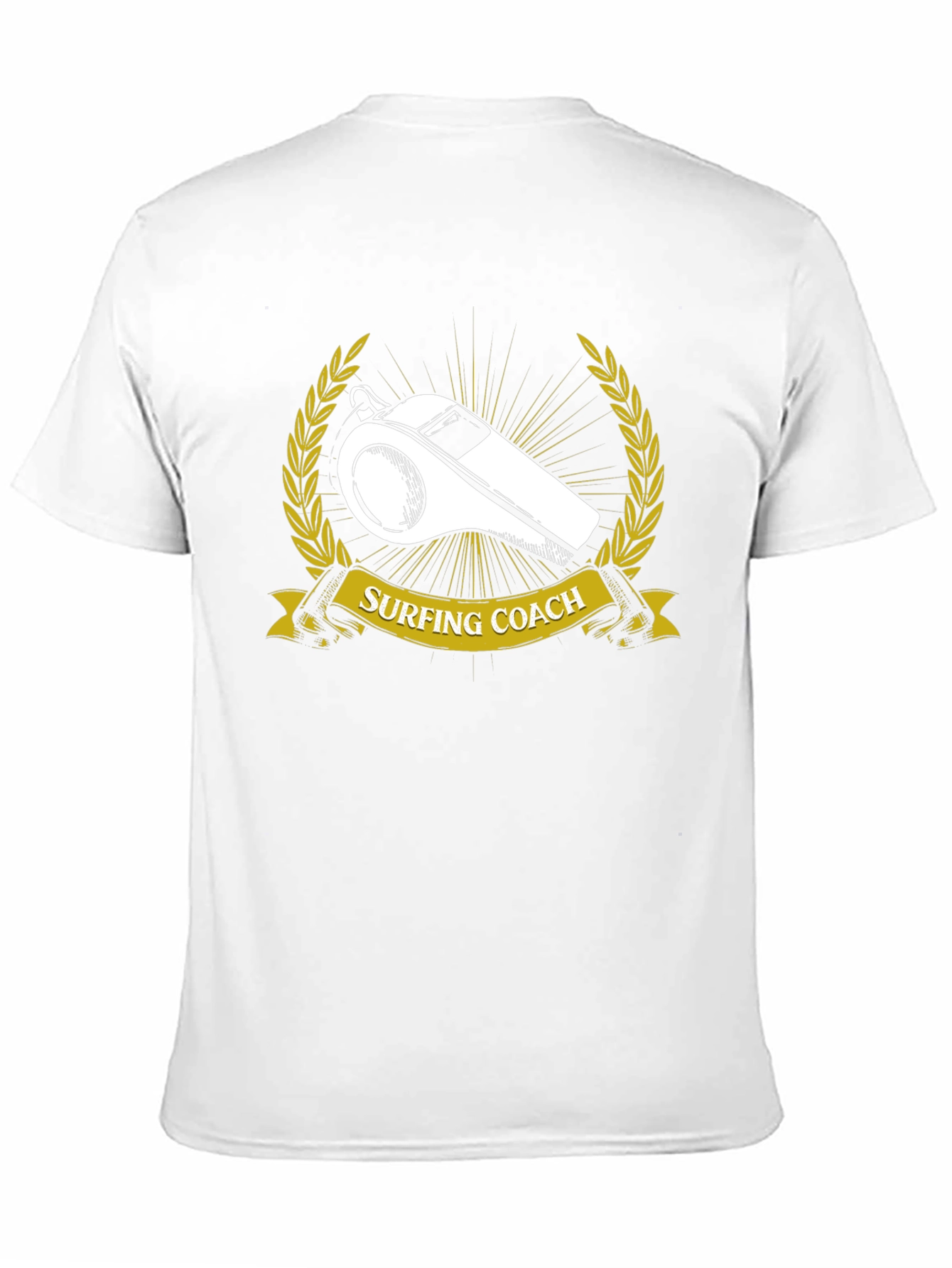 Surfing Coach T-Shirt - Whistle Design