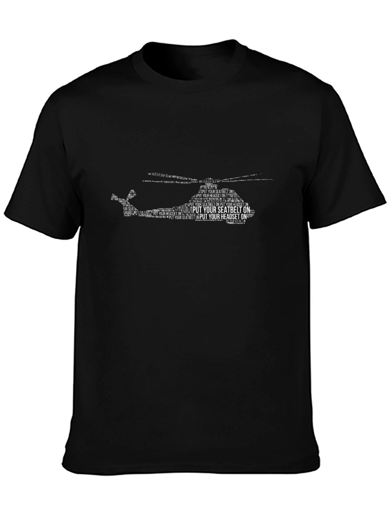 Helicopter Seatbelt Headset T-Shirt