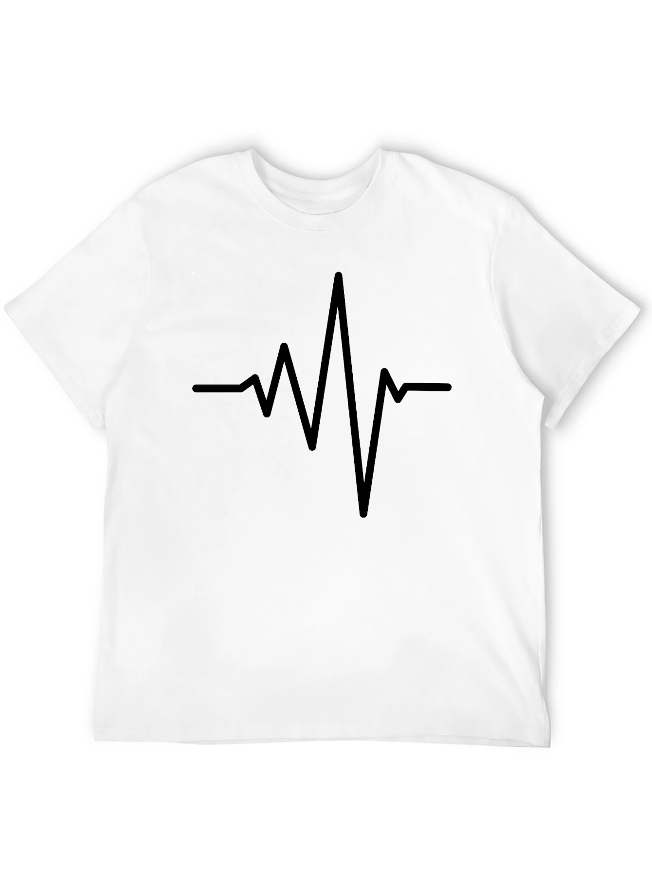 Heartbeat Graphic T-Shirt - Stylish Minimalist Design