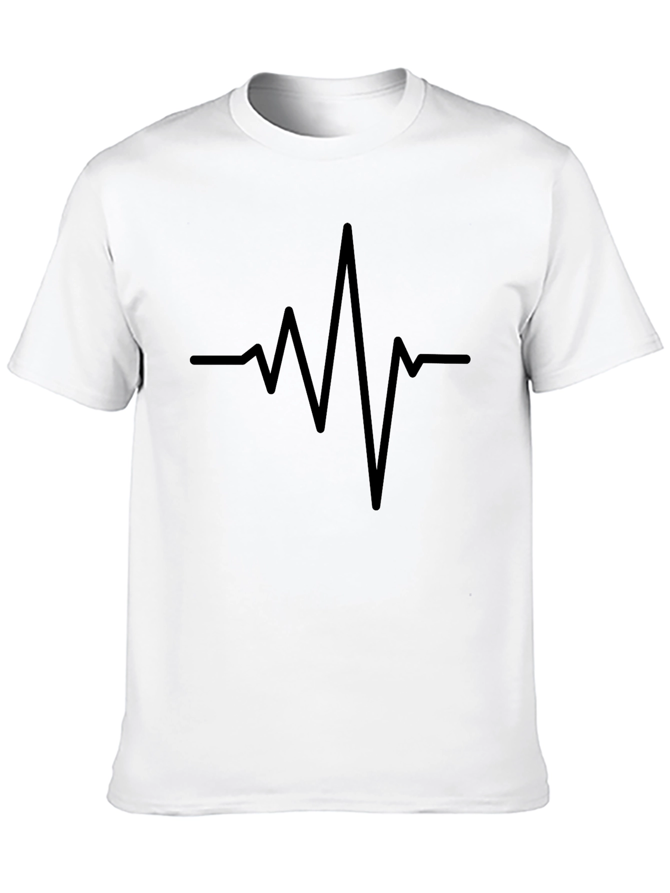 Heartbeat Graphic T-Shirt - Stylish Minimalist Design