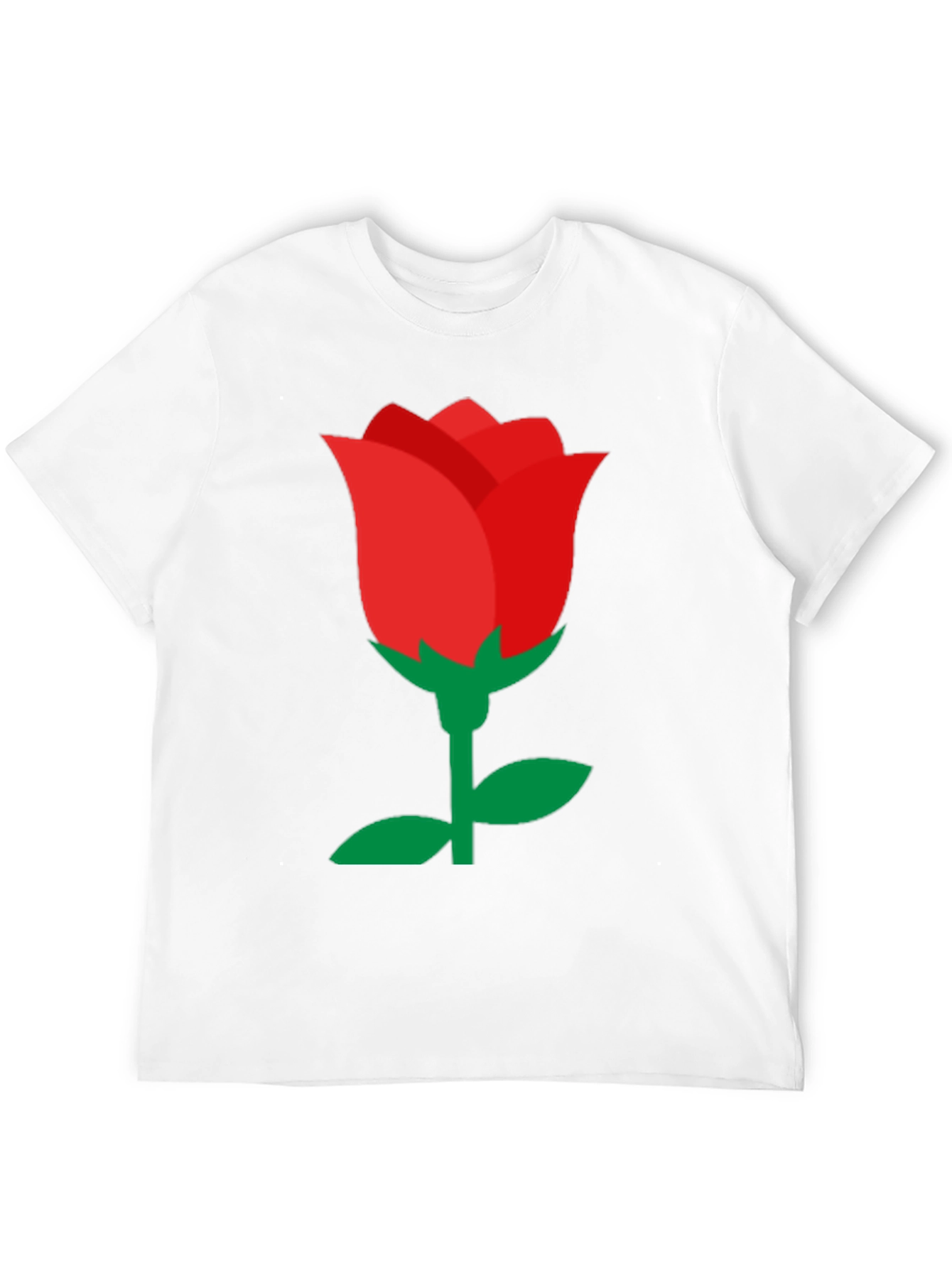 Red Rose Graphic Black T-Shirt - Classic Style