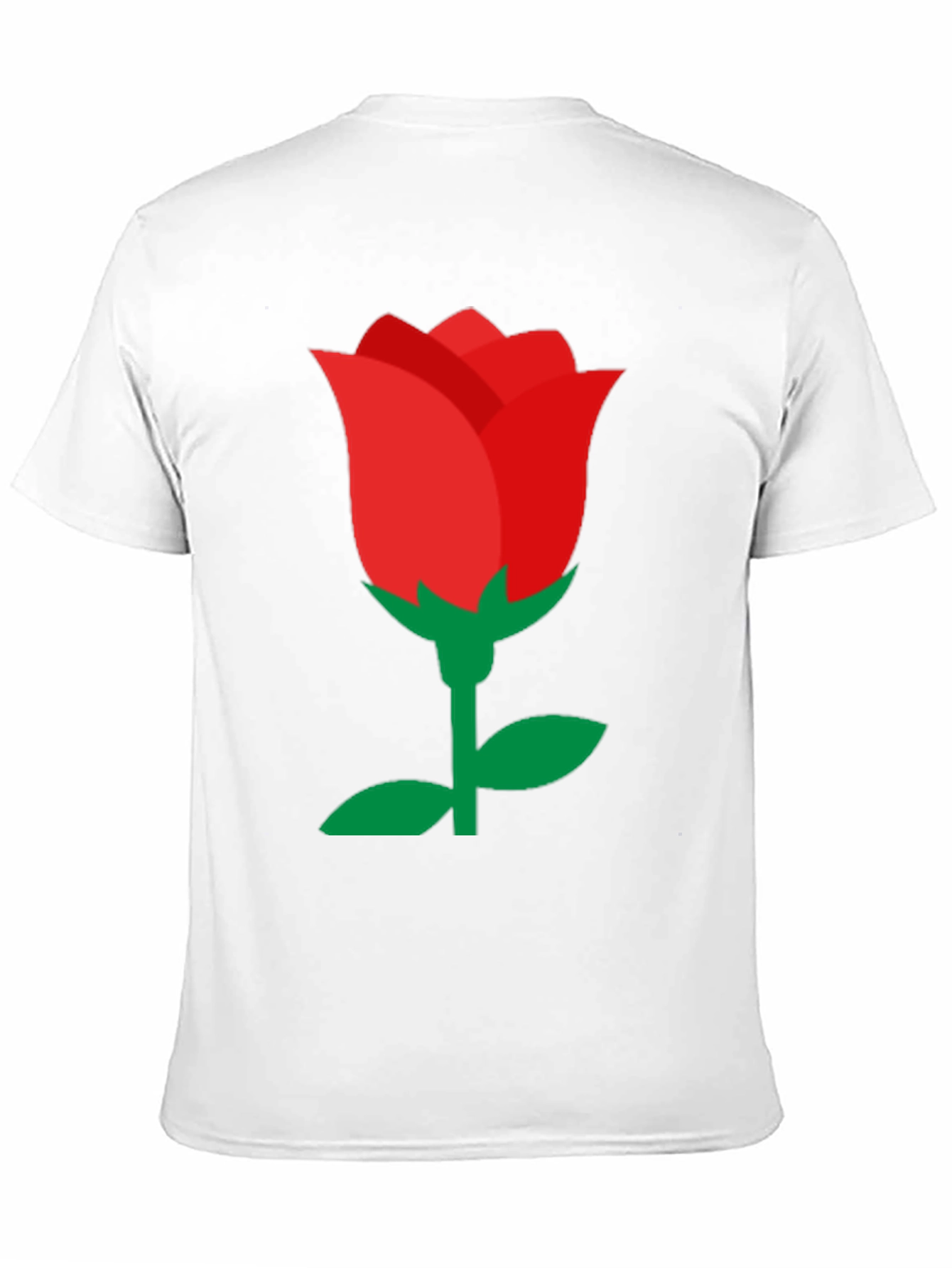 Red Rose Graphic Black T-Shirt - Classic Style
