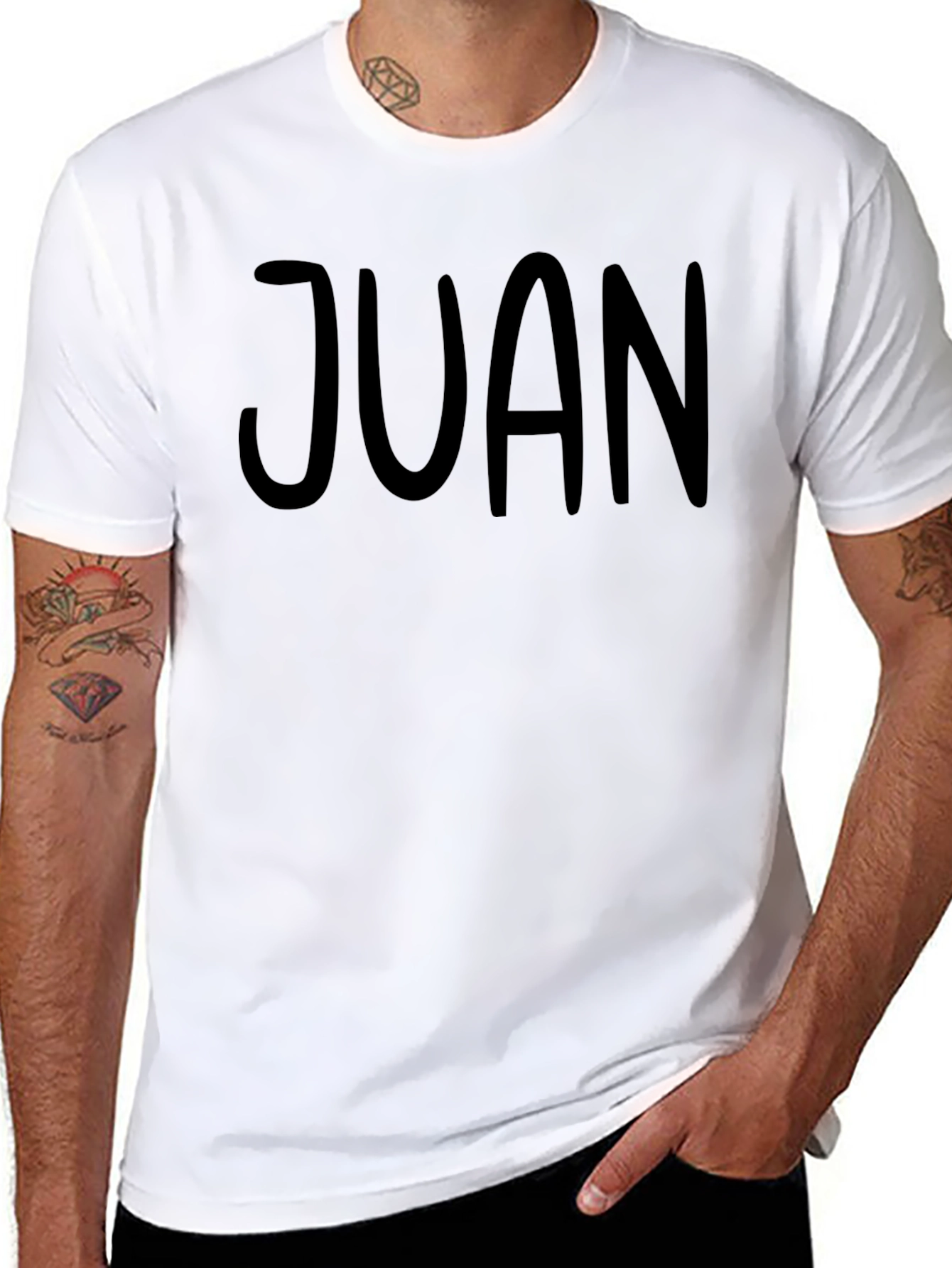 Custom Name Black T-Shirt - Personalized Text Tee