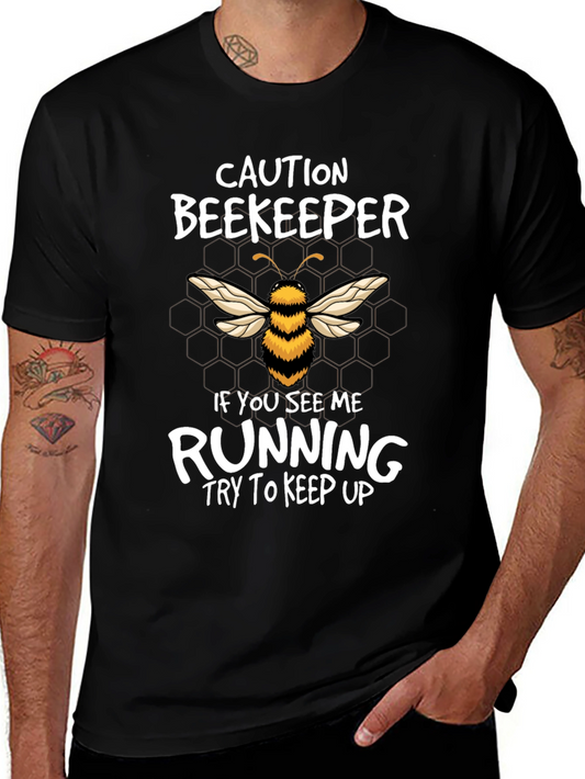 Caution Beekeeper Running T-Shirt