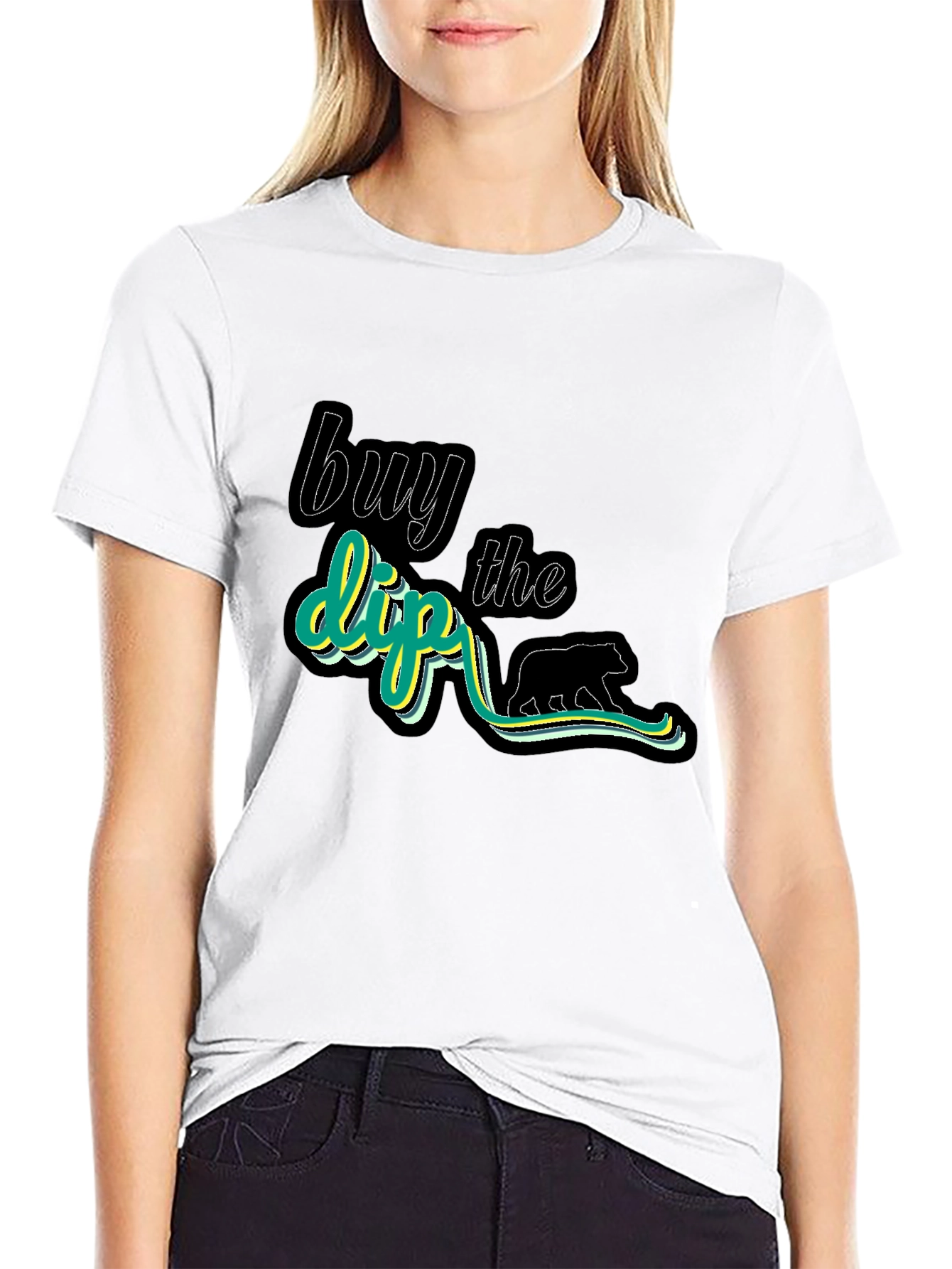 Buy the Dip Black Cotton Graphic Tee